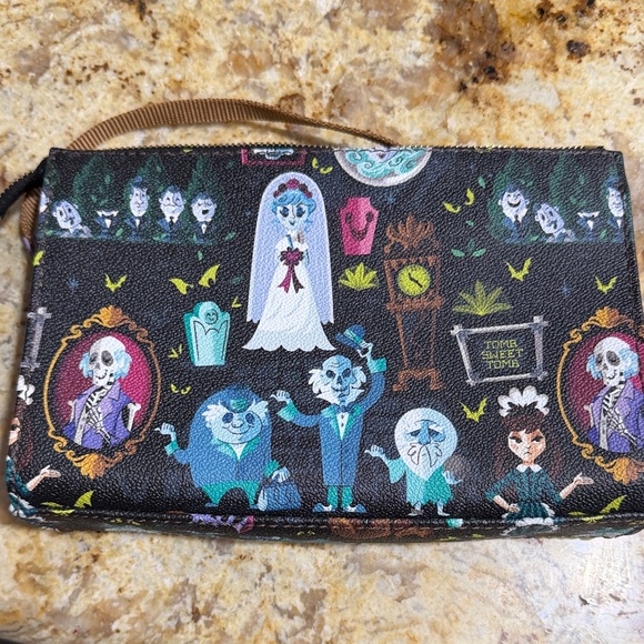 Dooney & Bourke Haunted Mansion, Disney, with crossbody strap - Black and Purple - Picture 4 of 4